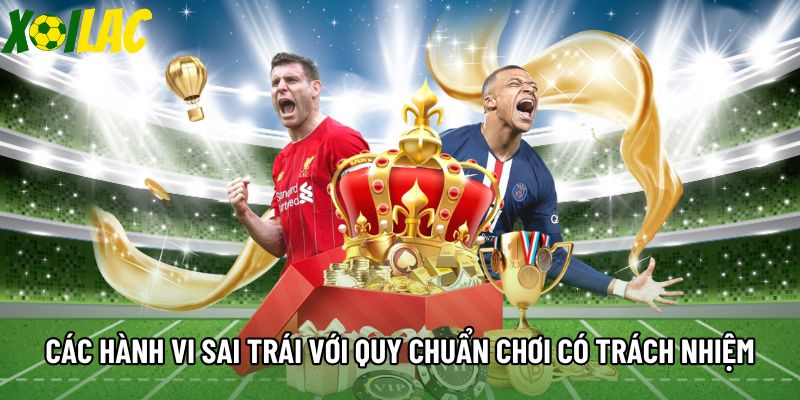 Các hành vi sai trái với quy chuẩn chơi có trách nhiệm